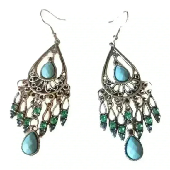 Water Drop Shaped Tassel earrings. - Picture 1 of 1